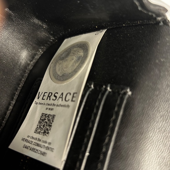 Versace Virtus Quilted Medallion Shoulder Bag - Picture 7 of 14